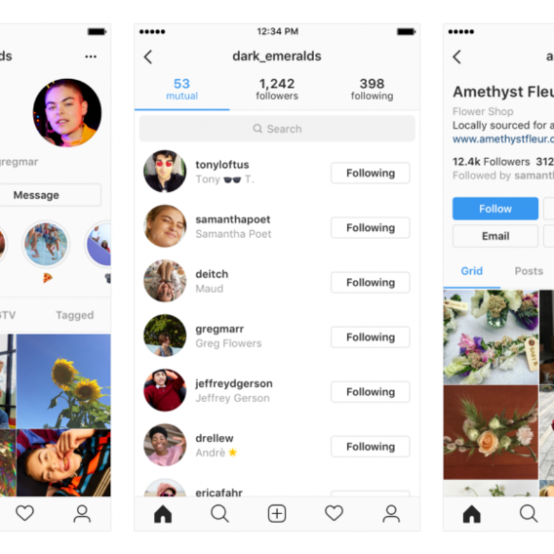 انستقرام تعمل على تصميم جديد لواجهة الملف الشخصي 