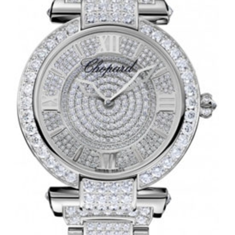 ساعة من Chopard  من الذهب الأبيض والألماس الأبيض