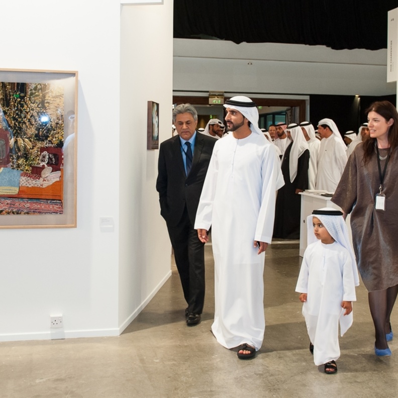 Art Dubai زيارة الشيخ حمد 