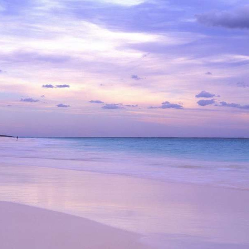 شاطئ الرمال الوردية