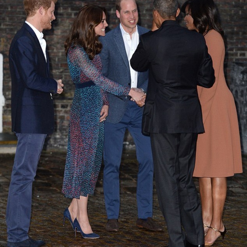 كيت ميدلتون ترحب بميشال أبوما في لندن