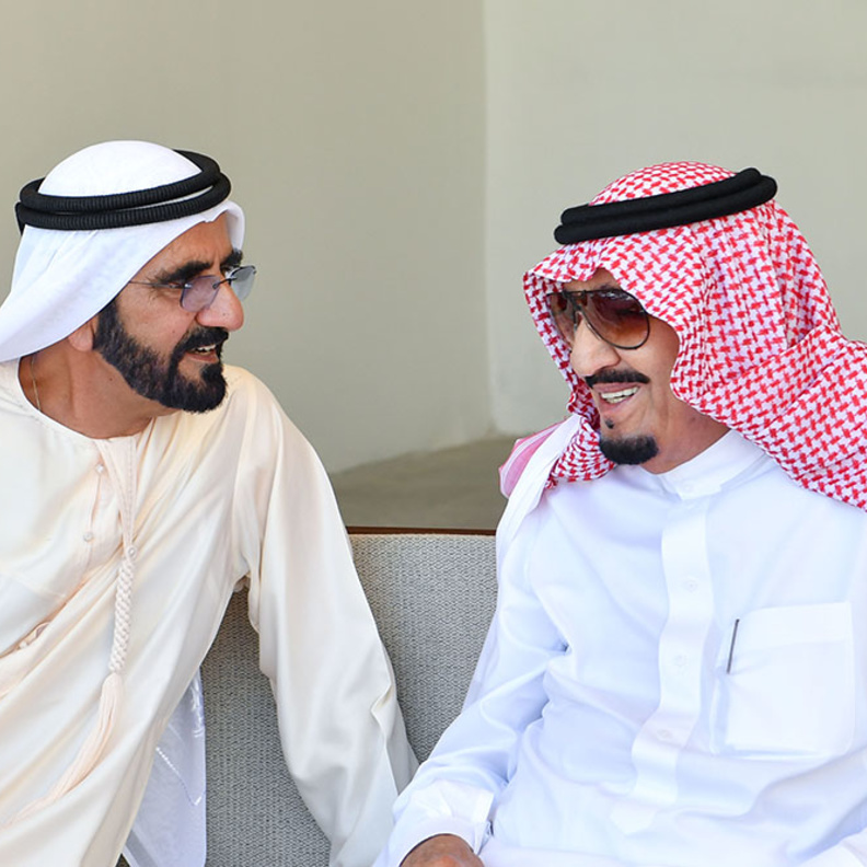 خادم الحرمين الشريفين الملك سلمان بن عبدالعزيز و صاحب السمو الشيخ محمد بن راشد