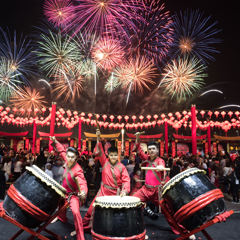 احتفالات رأس السنة الصينية في جزيرة الماريه في أبوظبي
