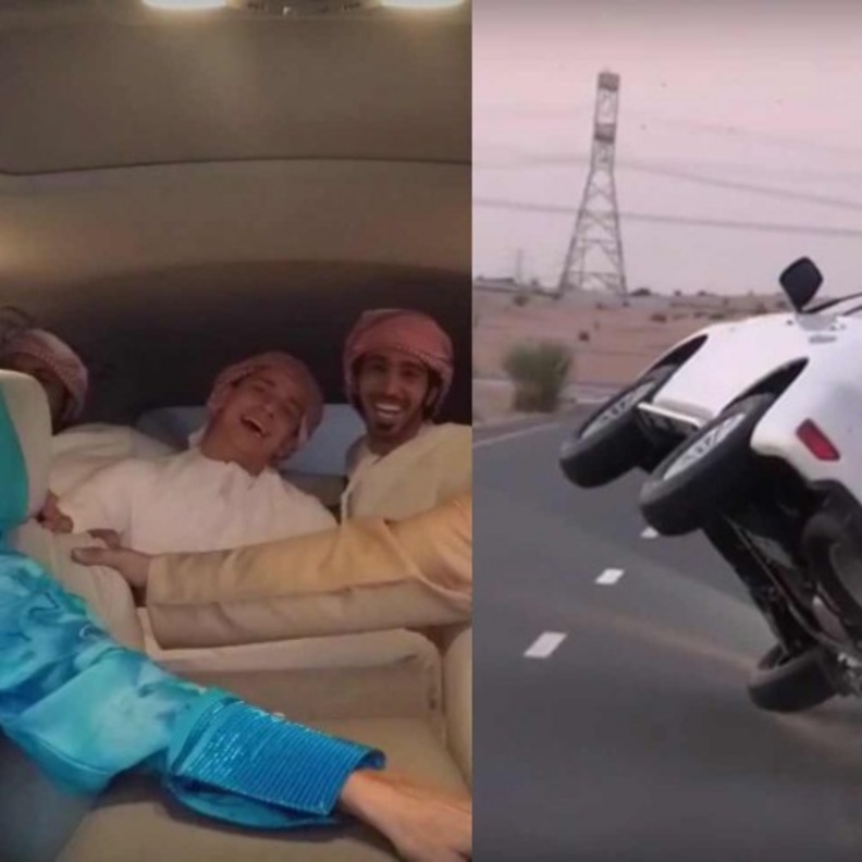 مقلب خلال استعراض ترفيع في دبي