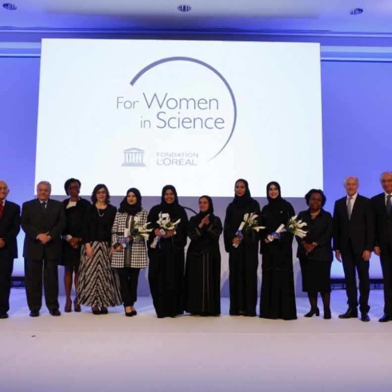 المكرّمات في حفل لوريال واليونيسكو