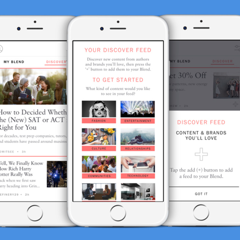 تطبيق My Blend عرض رسائل البريد الإلكتروني على شكل مجلة شخصية