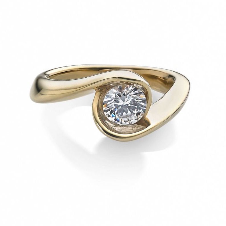 Arctic Circle Diamonds Solitaire Ring