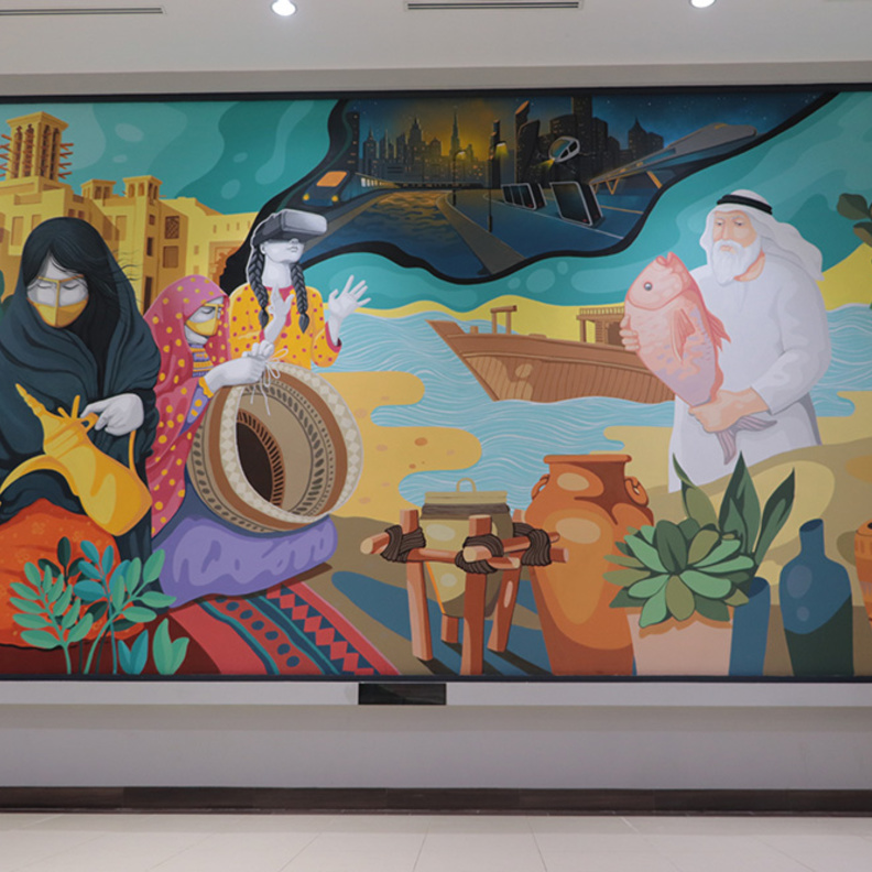 اطلاق مسابقة الجداريات والفنون الثانية في دبي 