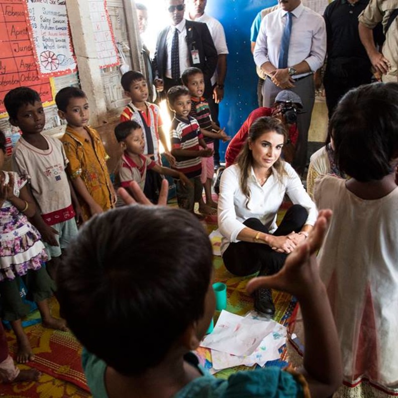 بيان رسمي من الملكة رانيا حول قضية اللاجئين الروهينجا