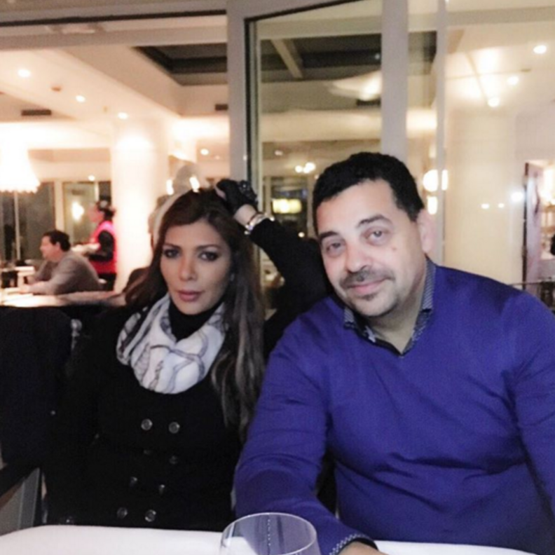 اصالة برفقة زوجها طارق العريان