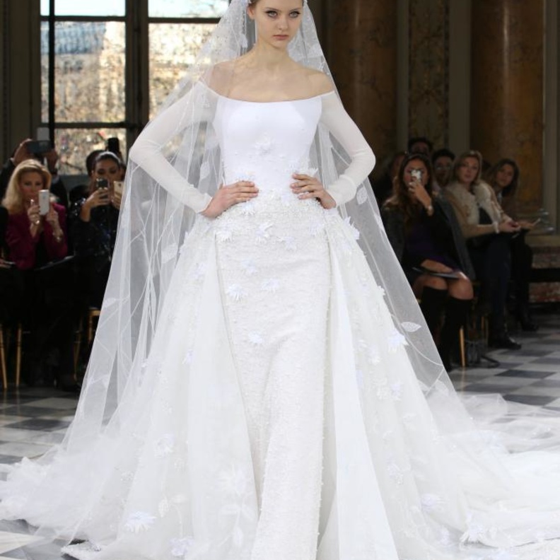 فستان زفاف جورج حبيقة... أناقة راقية