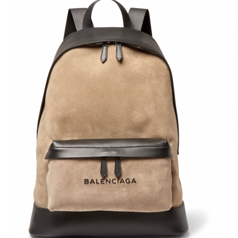 شنطة للظهر باللون البيج والبني من بالنسياغا Balenciaga
