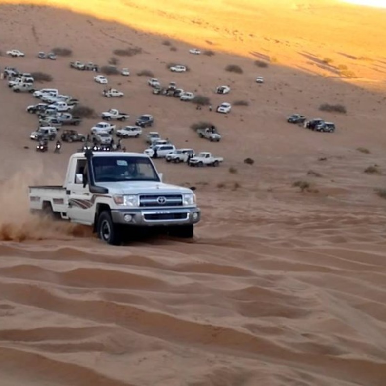 مواقع رملية عديدة في السعودية للممارسة تحدي الرمال