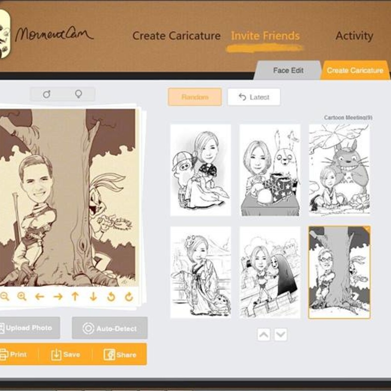 تطبيق MomentCam لصورة كرتونية مميزة