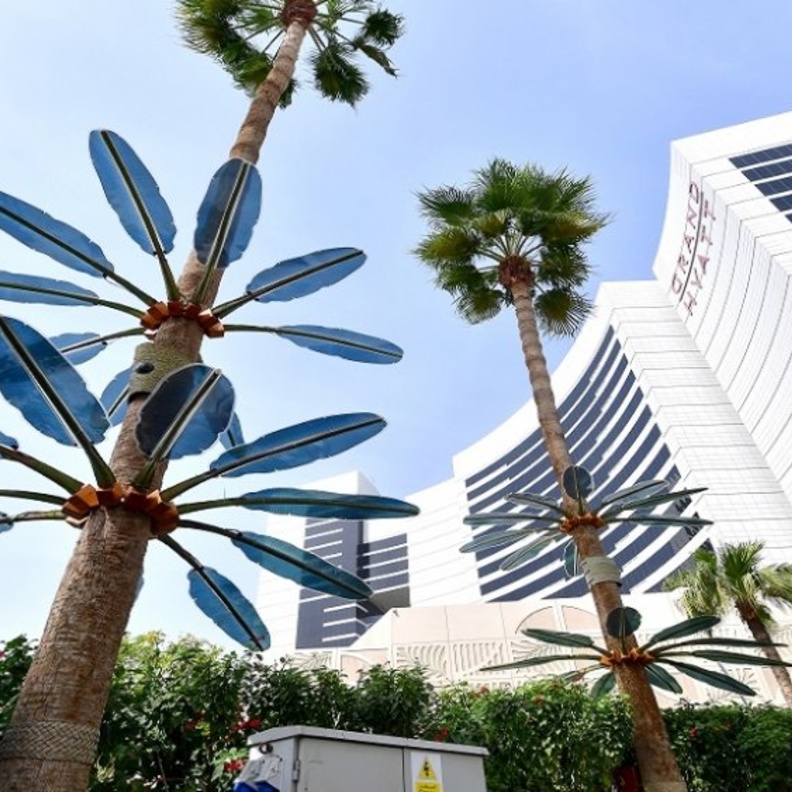 شجرة إنترنت الأشياء الذكية في دبي .. تنتج الطاقة المستدامة وتقوم بمهام كثيرة