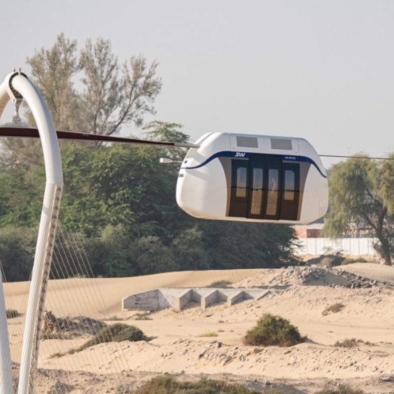 انطلاق المرحلة الأولى للقطارات المعلقة بالشارقة