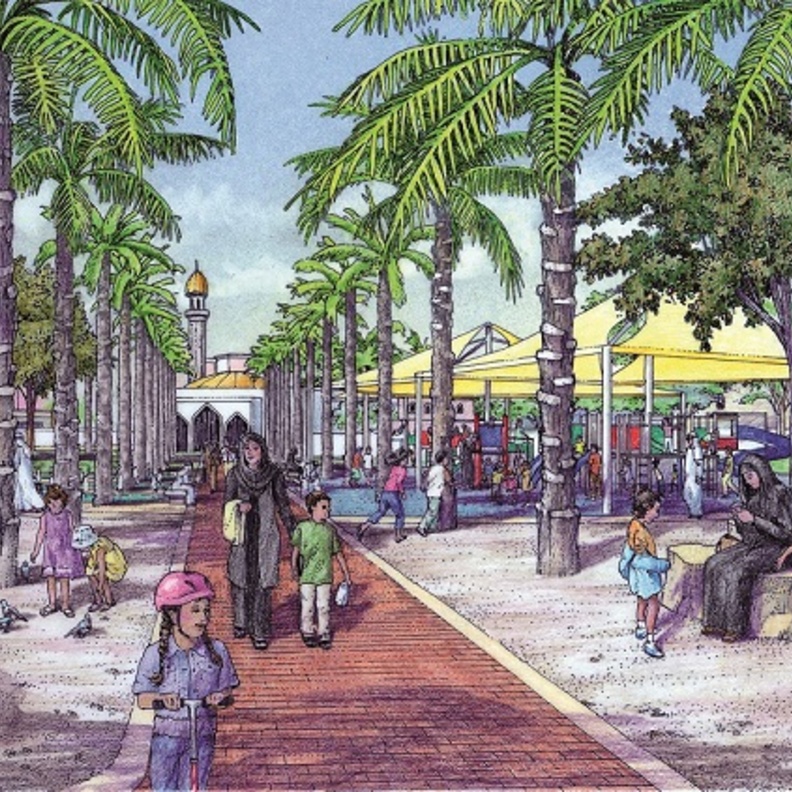 بالصور: مخطط الحي الإماراتي في أبوظبي