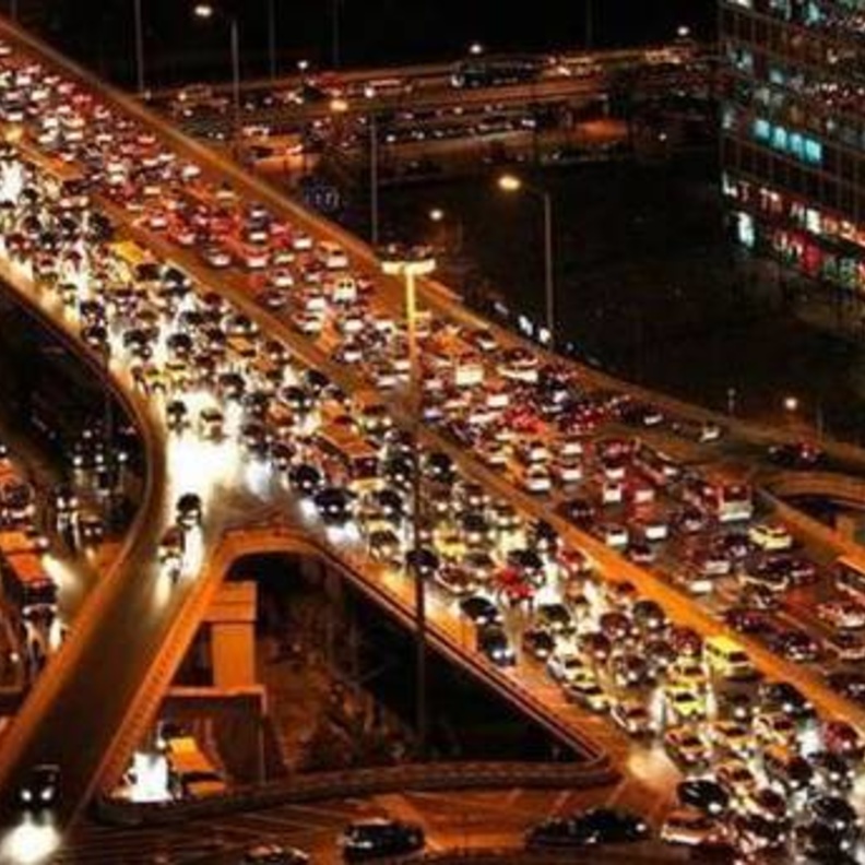 زحمة ليلا في اسطنبول