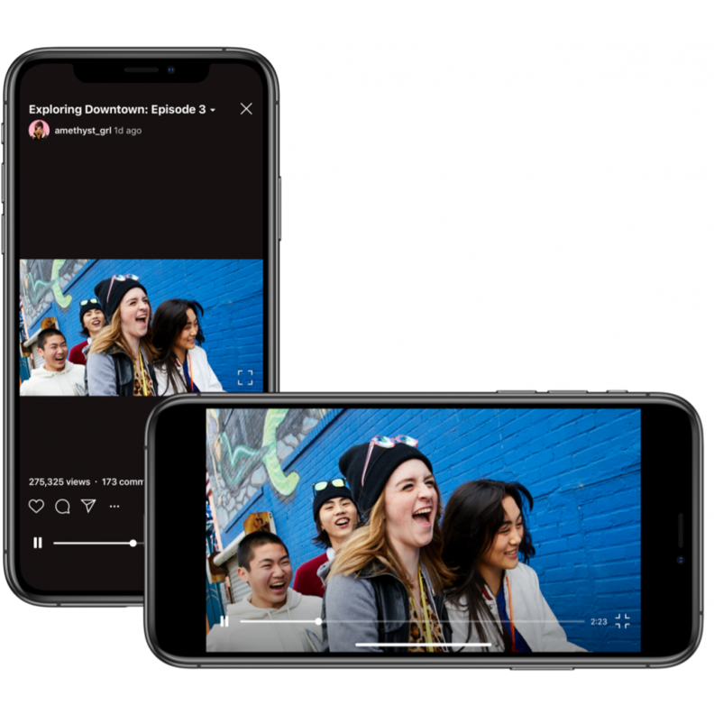 IGTV من انستقرام .. الآن يدعم الفيديو الأفقي!