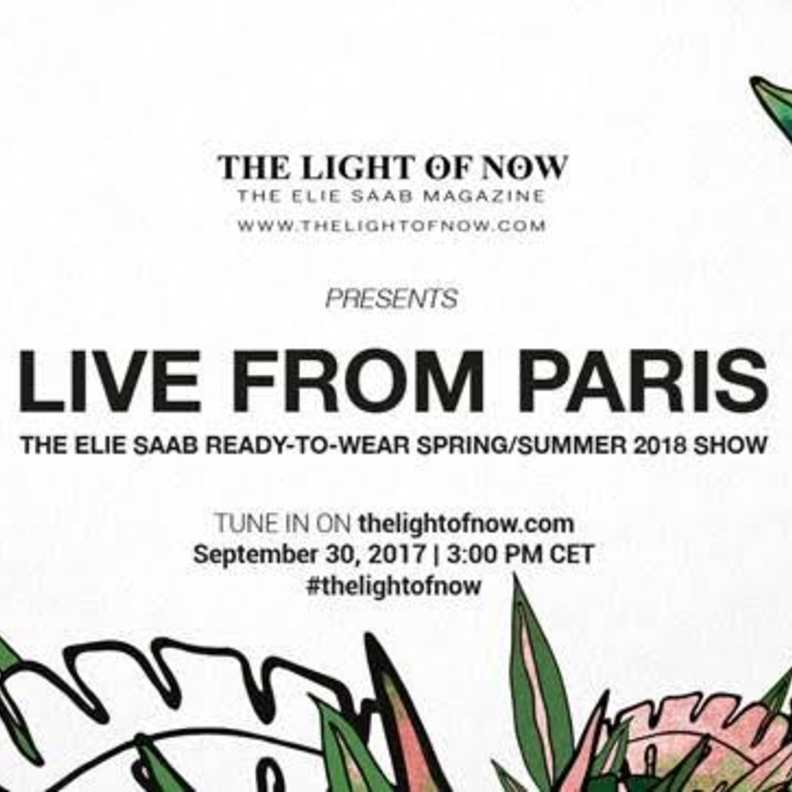 بث مباشر من باريس لعرض أزياء Elie Saab لربيع صيف 2018