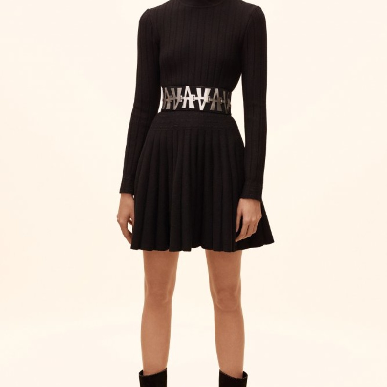  حذاء كاحل أسود من Alaïa