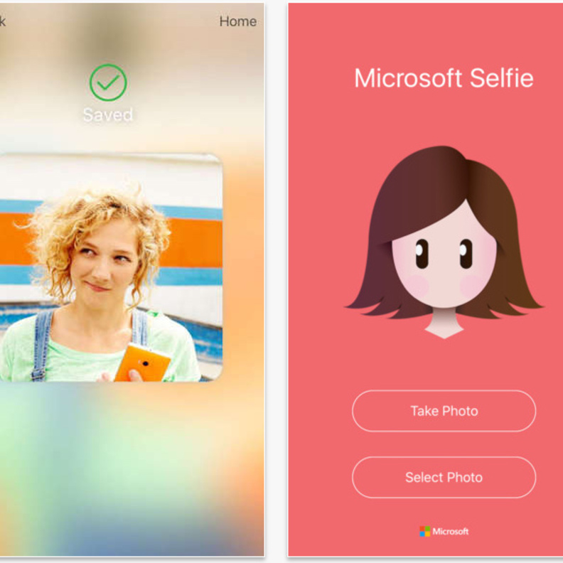 تطبيق Selfie من مايكروسوفت