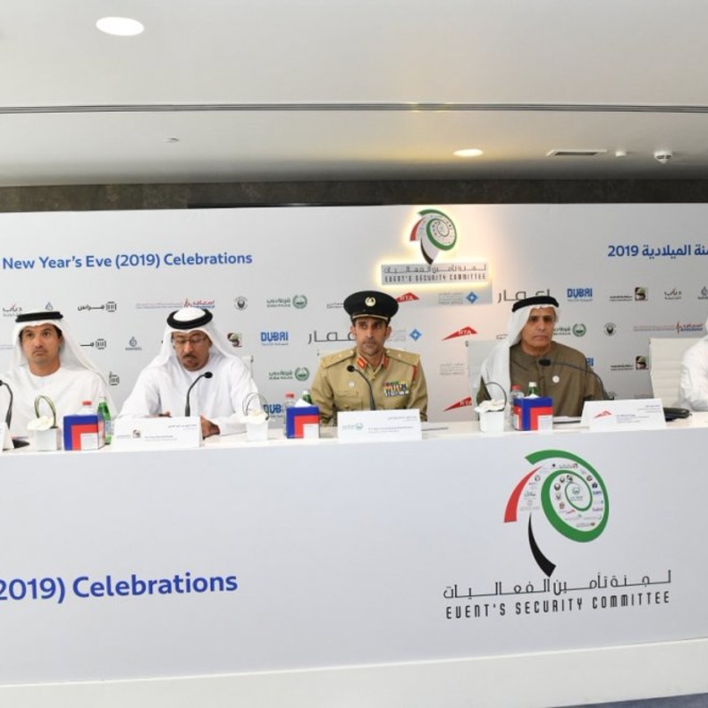 تفاصيل خطة تأمين احتفالات دبي في ليلة رأس السنة 2019