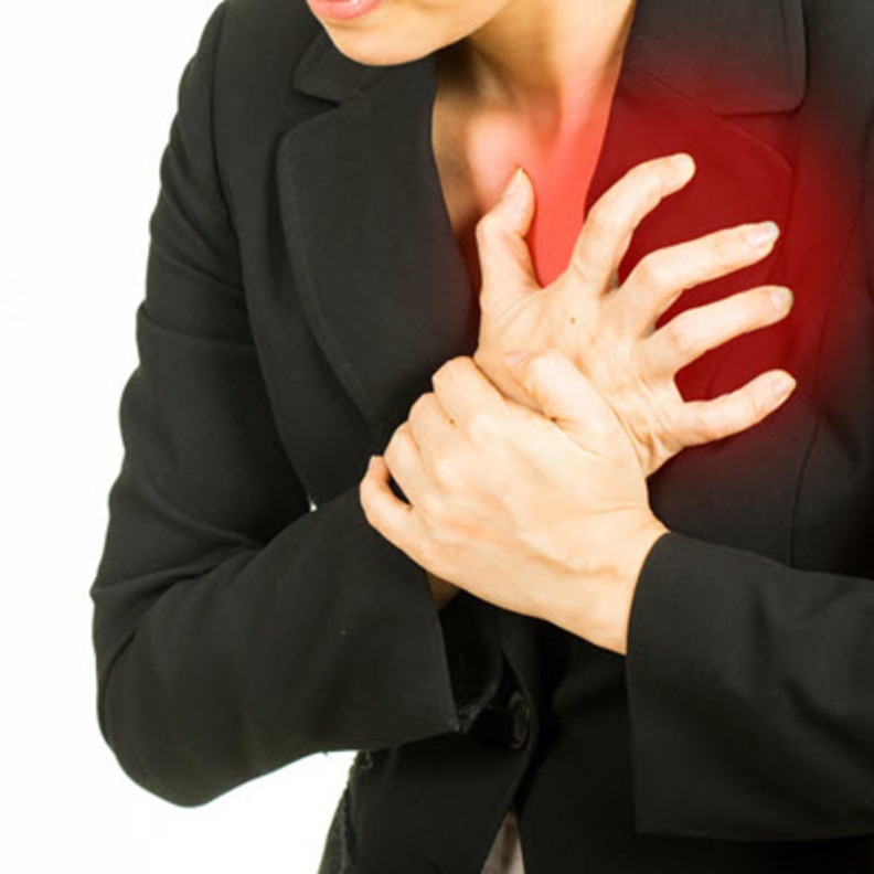 اعراض الذبحة الصدرية عند النساء