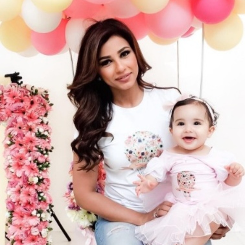 عيد ميلاد ابنة مهيرة عبد العزيز 2017