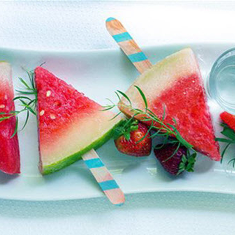 مثلثات البطيخ اللذيذة!