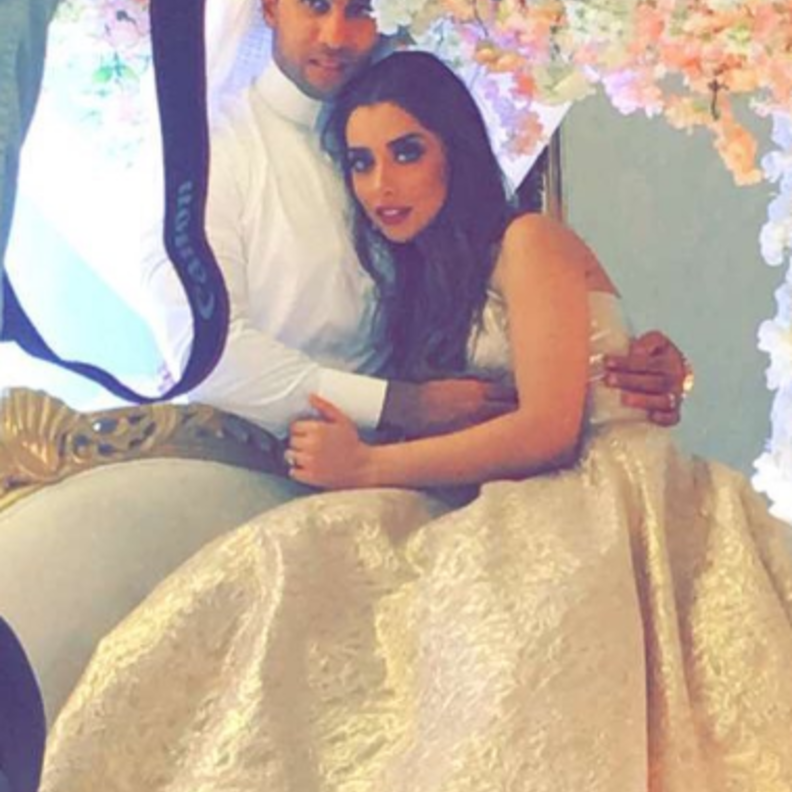 بلقيس مع عريسها