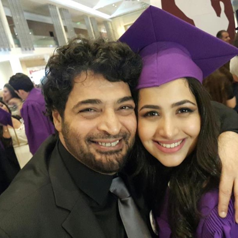 حميد الشاعري وابنته نبيلة