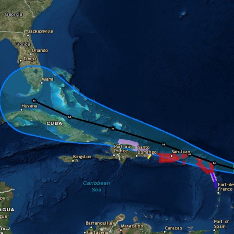 اعصار إرما من أقوى العواصف التي ستضرب أمريكا 