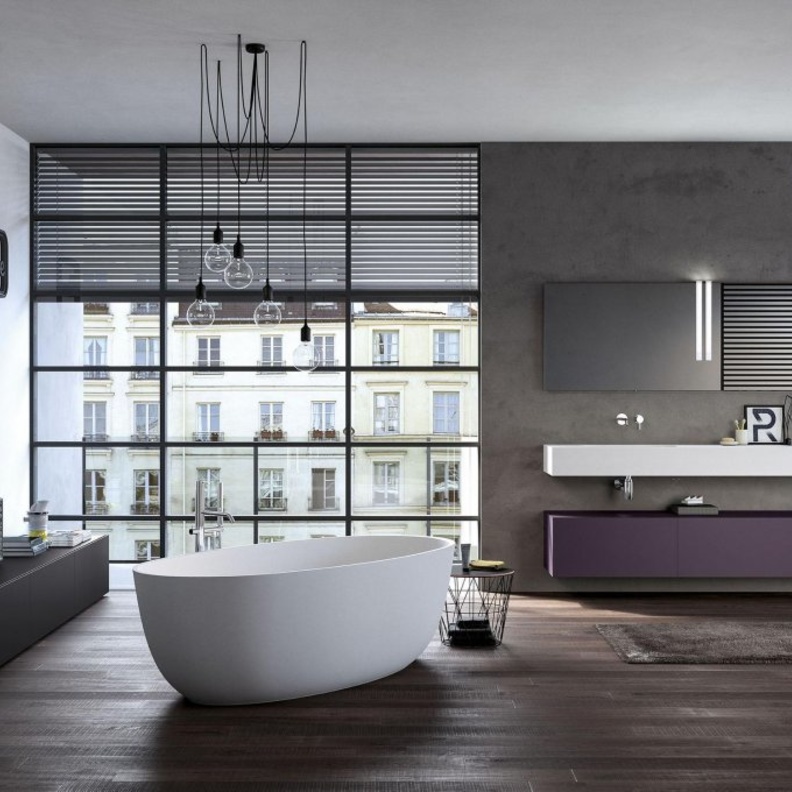 ديكور حمام عصري يتميز بالفخامة