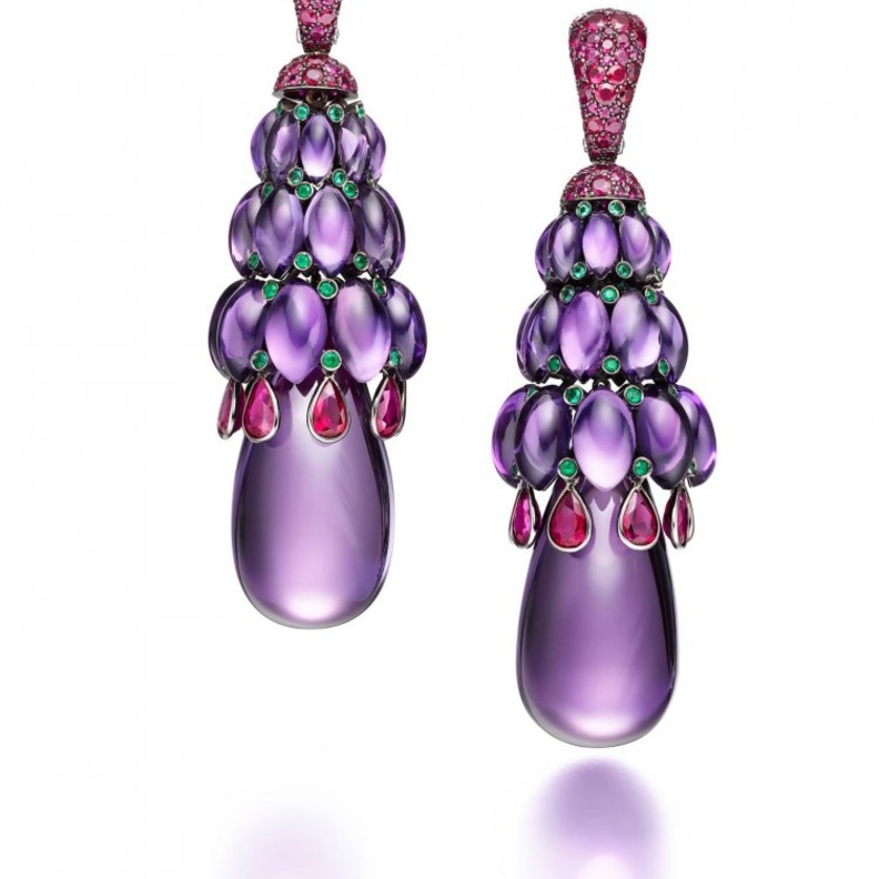 قلادة بوشرون من اللؤلؤ والأكوامارين