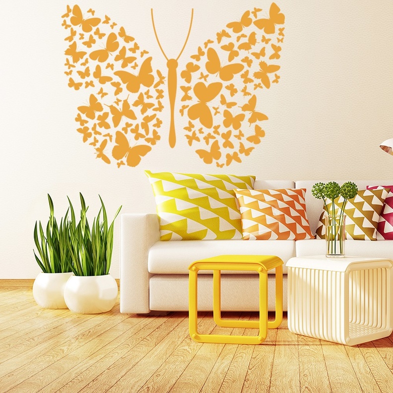 لوحة جدارية تحاكي الطبيعة في ديكور غرفة الطعام