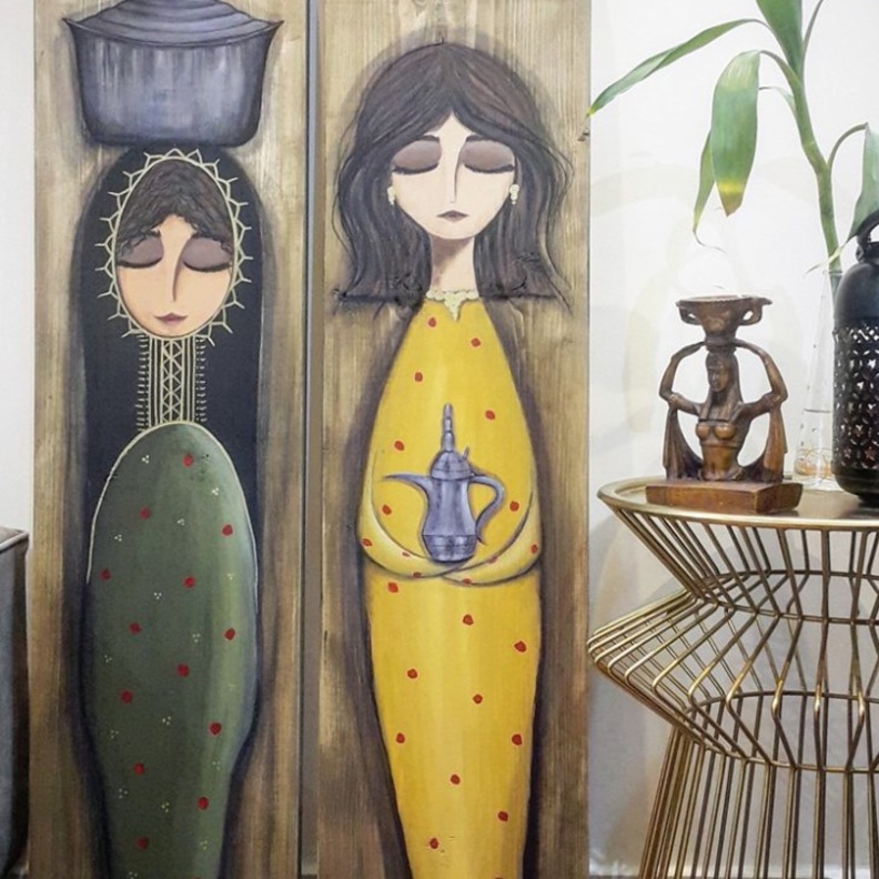 مقابلة الفنانة التشكيلية لطيفة آل محمود