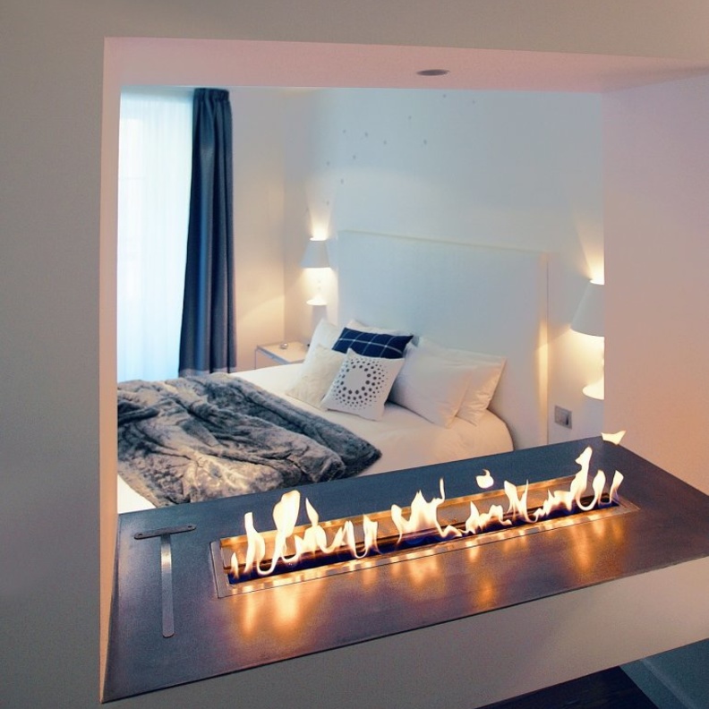 تصميم مودرن و عصري للمدفأة