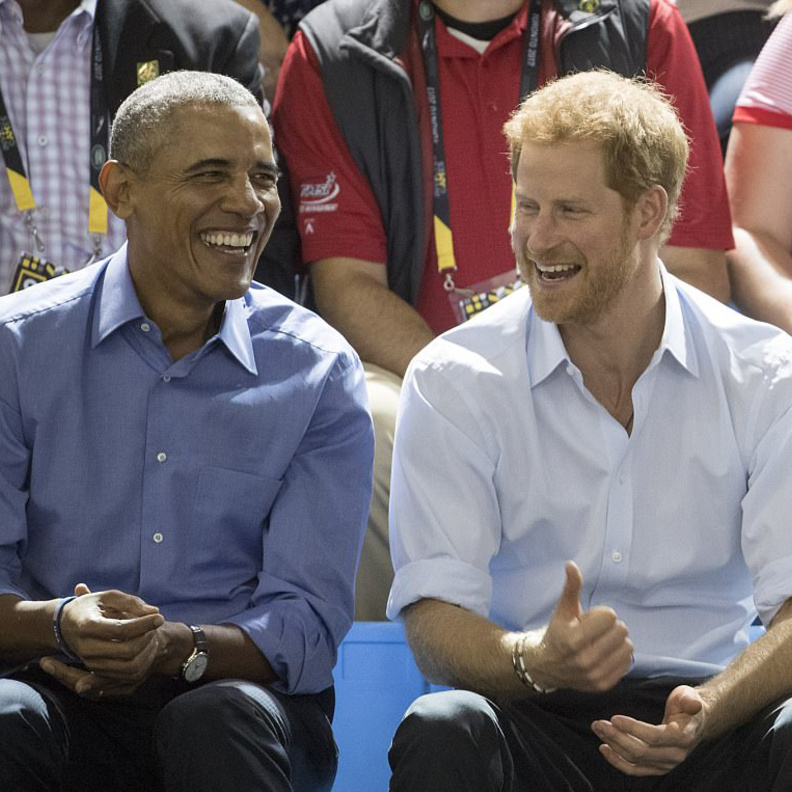 الأمير هاري وباراك أوباما.