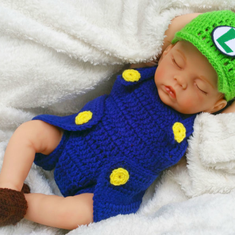 غطاء رأس وبنطلون كروشيه للطفل