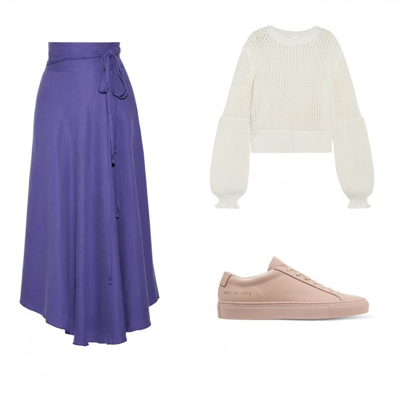 ستايل نهاري كاجوال بلمسات أنيقة وعصرية بالتنورة الماكسي