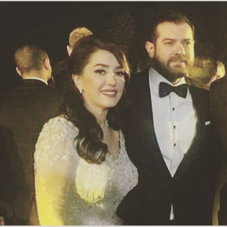 كارمن سليمان في لقطة من زفافها