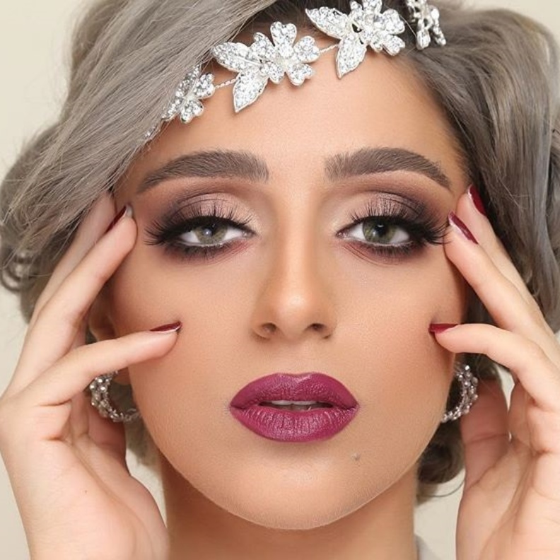 مكياج عروس ترابي من شريفة الهرمودي