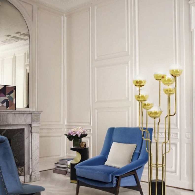 تصميم رائع لأرضية غرفة الجلوس