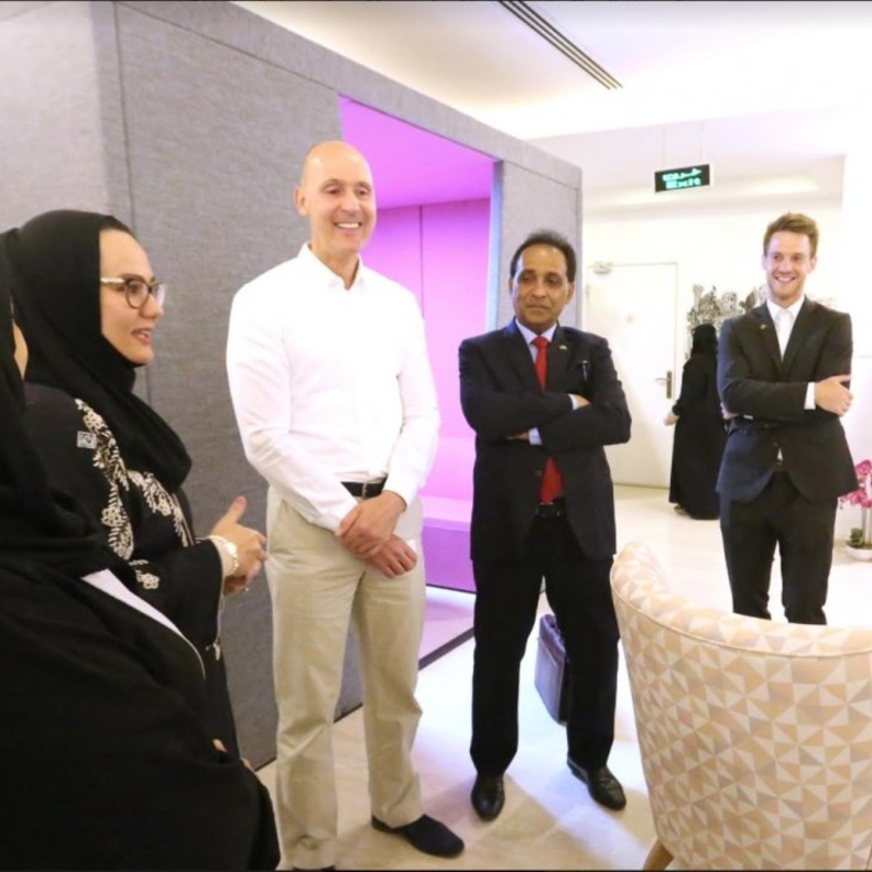 وفد من مكتب الاتصال الألماني السعودي للشؤون الاقتصادية في سفارة دولة المانيا