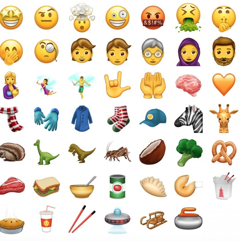 من الرموز التعبيرية الجديدة القادمة الى هواتف آيفون