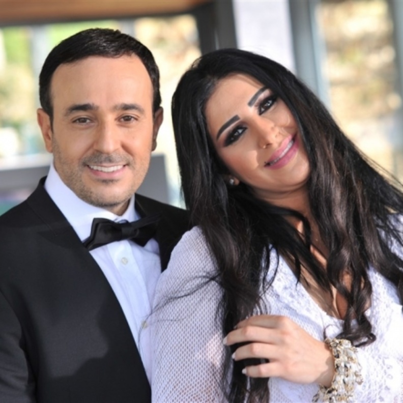 صابر الرباعي وزوجته