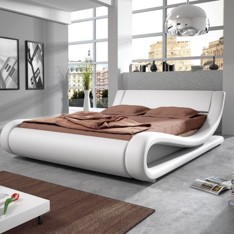 تصميم سرير بأناقة اللون الرمادي