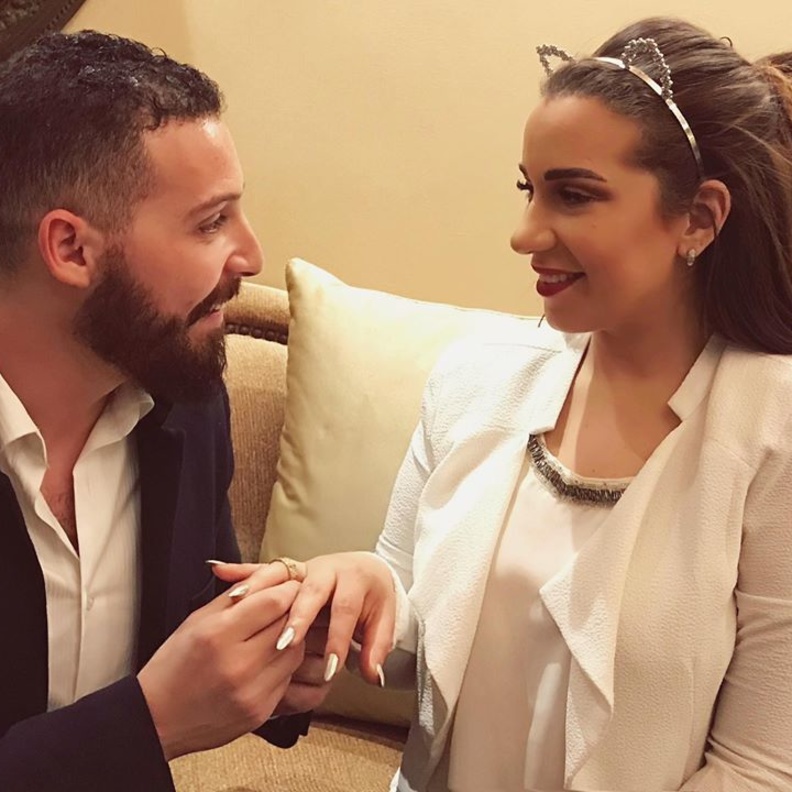 خطوبة ابنة شريف منير