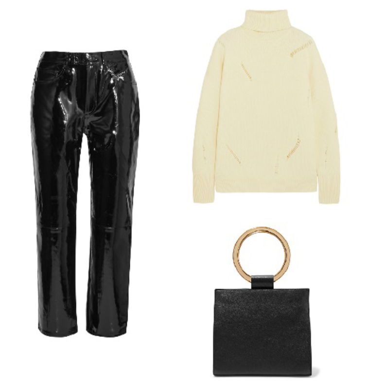 اطلالة مميزة بالبنطلون الجلدي تجمع بين الأناقة والعصرية